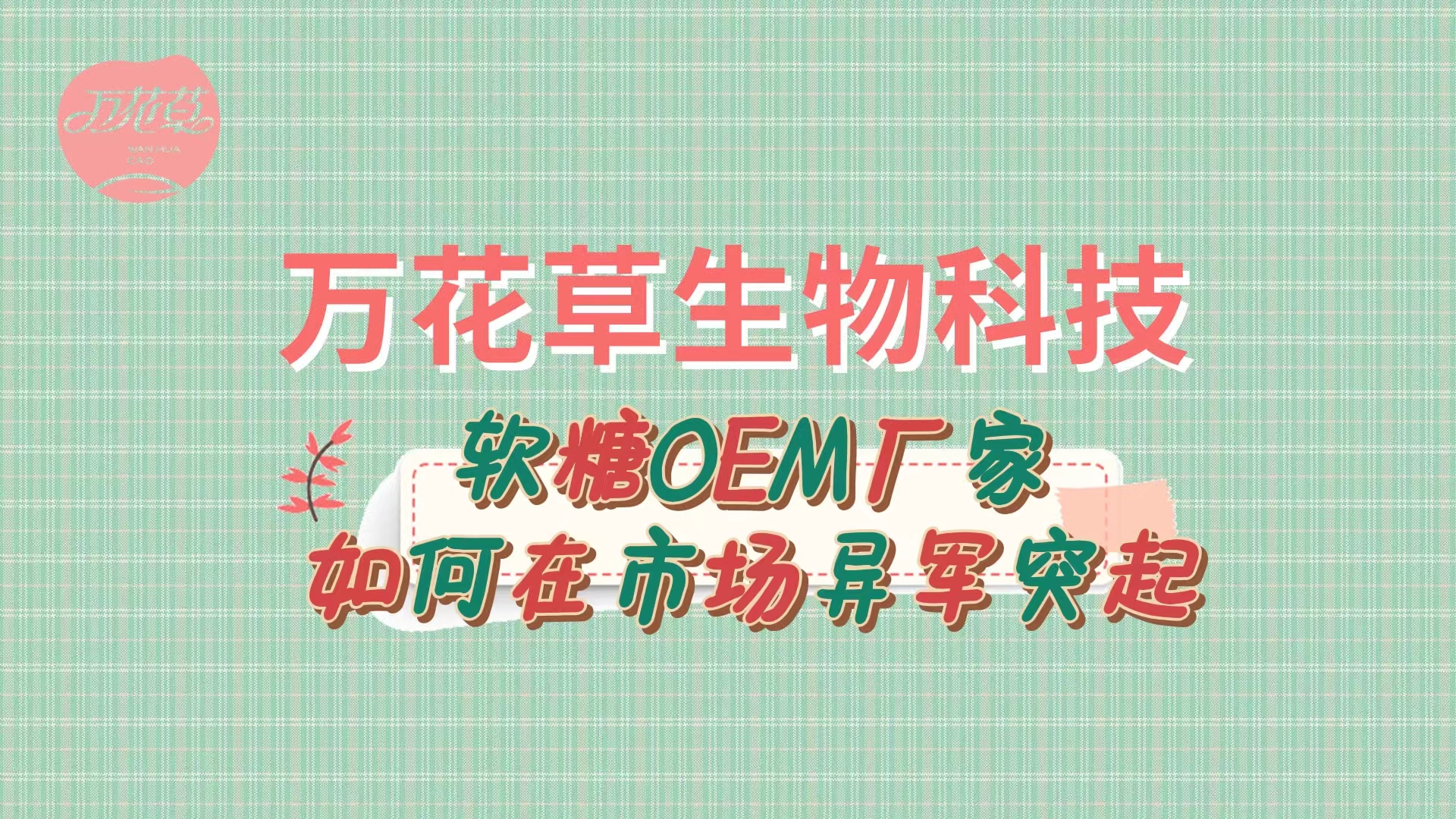 軟糖OEM代加工廠家如何在市場(chǎng)異軍突起？